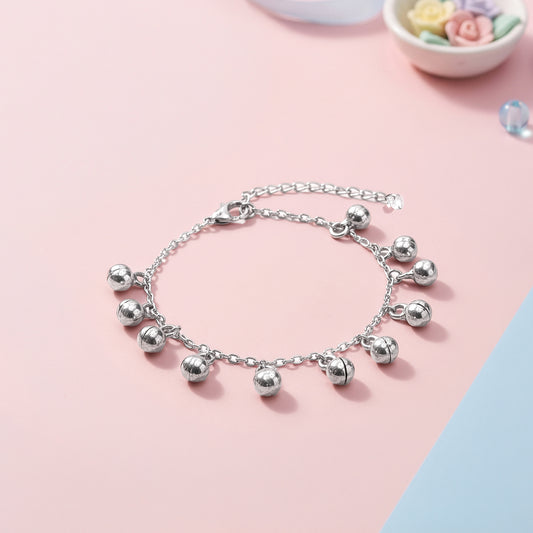 Silver Pebble Trail Kids Anklet (1 - 5 Years)