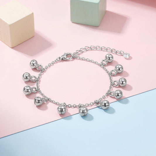 Silver Pebble Trail Kids Anklet (0 - 1 Years)