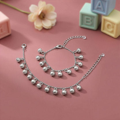 Silver Pebble Trail Kids Anklets (0 - 1 Years)