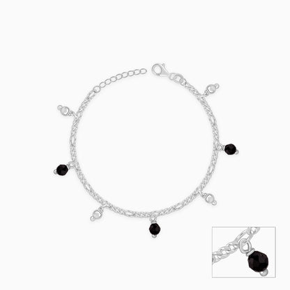 Silver Dua Kids Anklet Pair