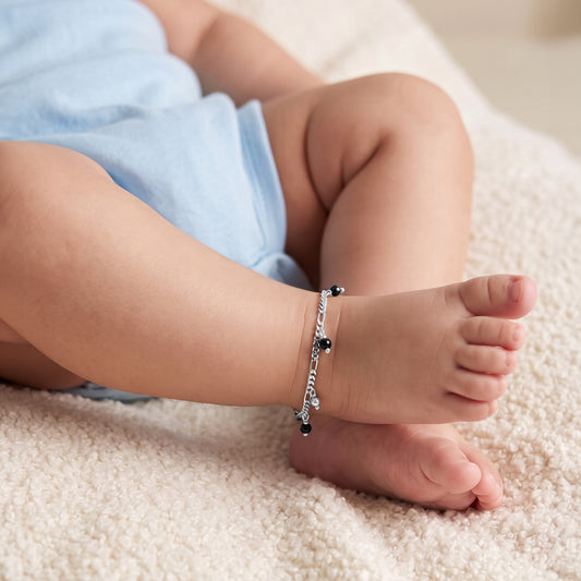 Silver Dua Kids Anklet