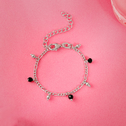 Silver Dua Kids Anklet Pair