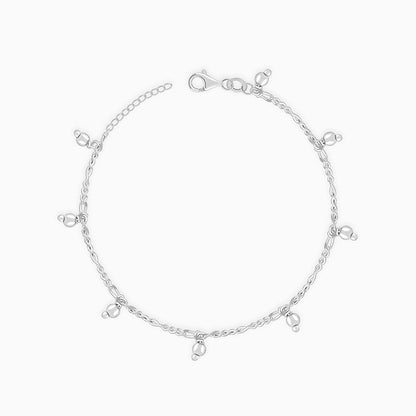 Silver Sparkling Kids Anklet