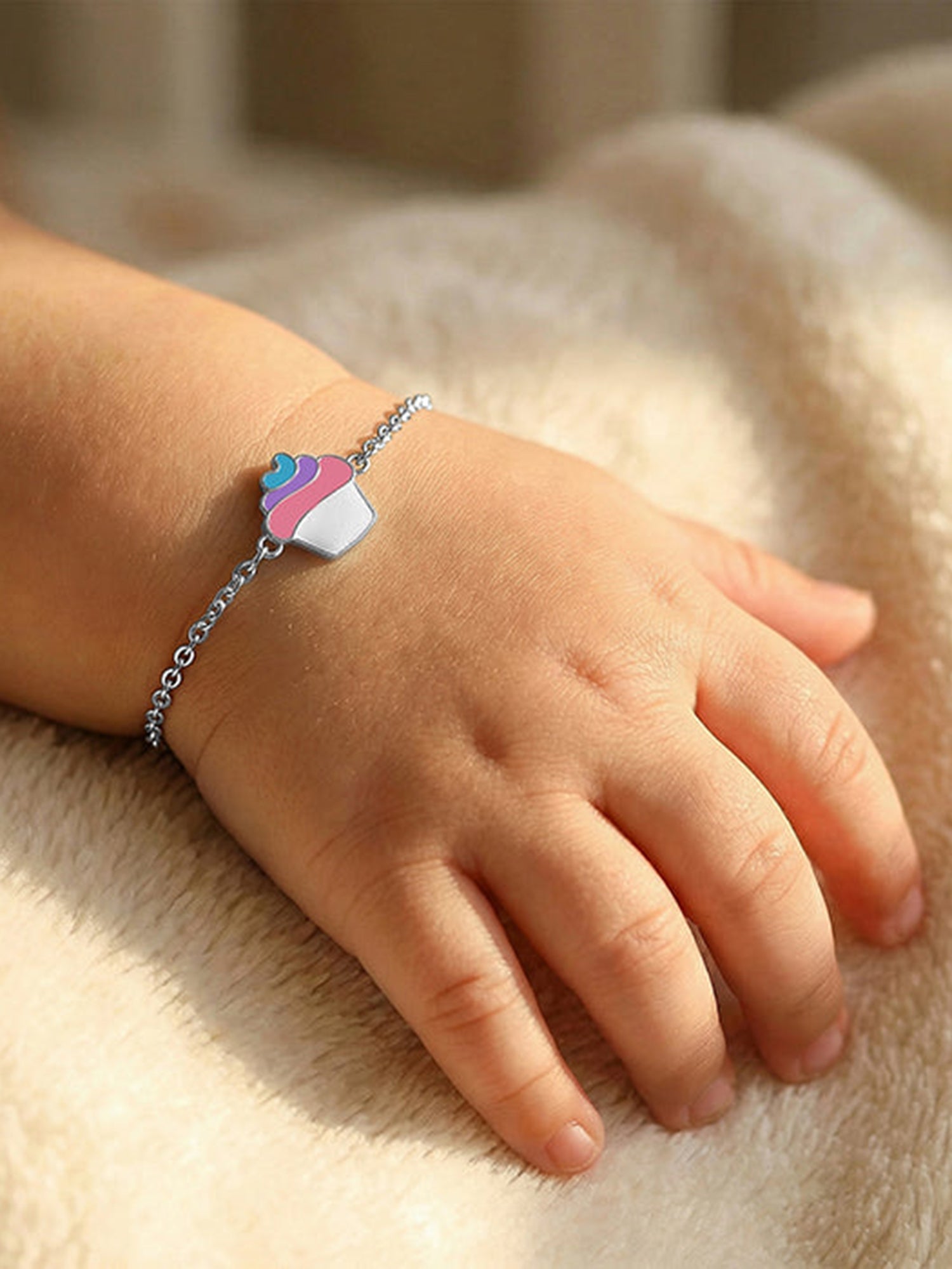 Silver Sugar Pop Kids Bracelet (0 - 2 Years)