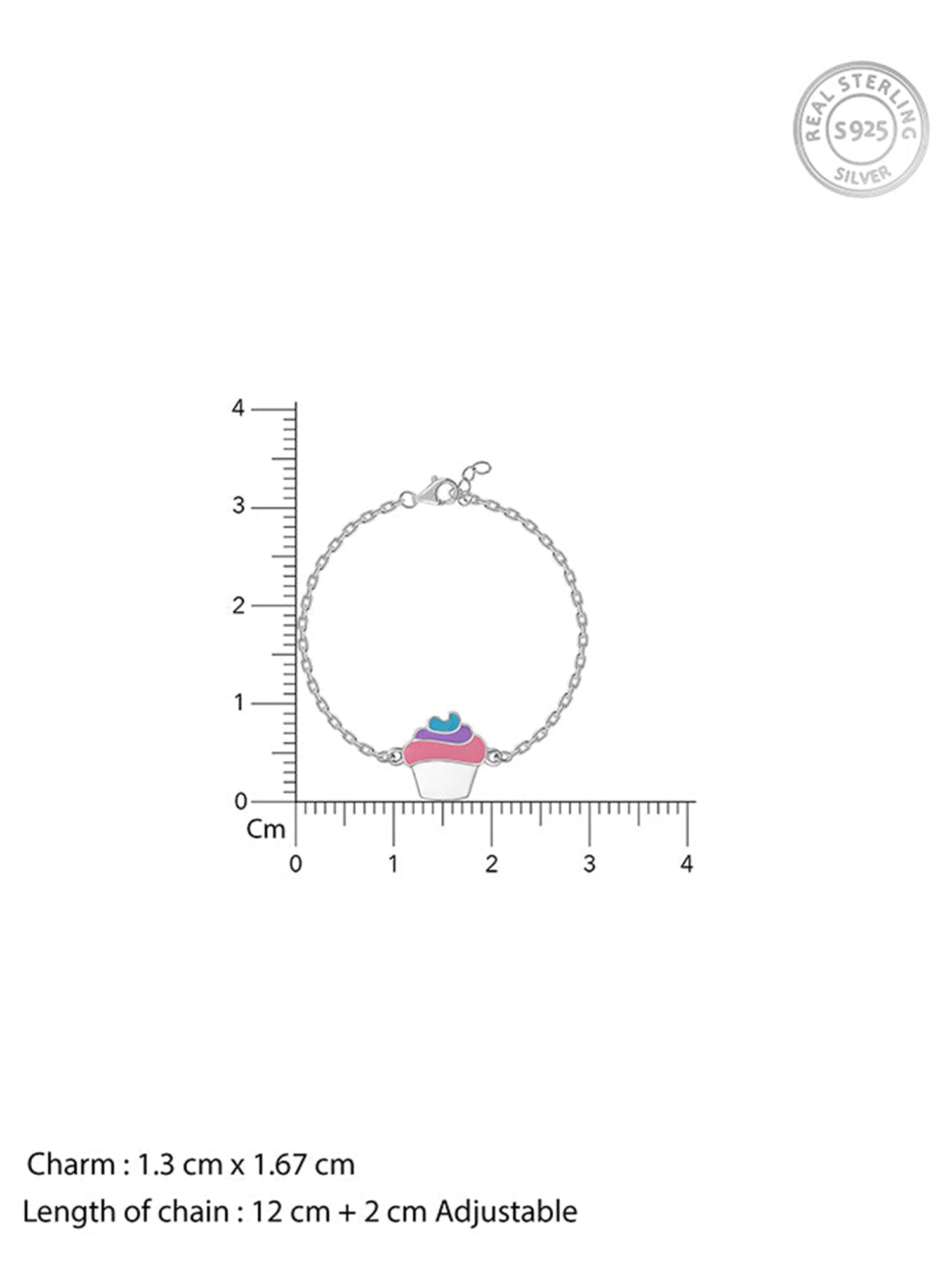 Silver Sugar Pop Kids Bracelet (0 - 2 Years)