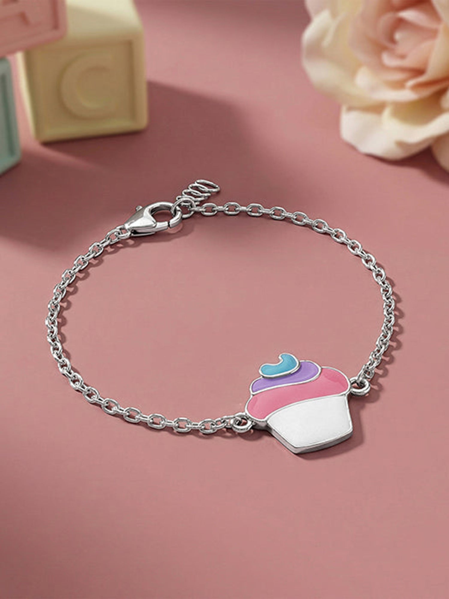 Silver Sugar Pop Kids Bracelet (0 - 2 Years)
