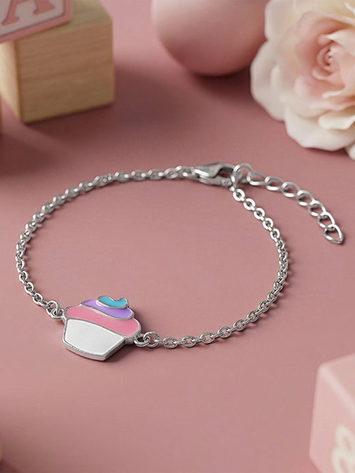 Silver Sugar Pop Kids Bracelet (2 - 8 Years)
