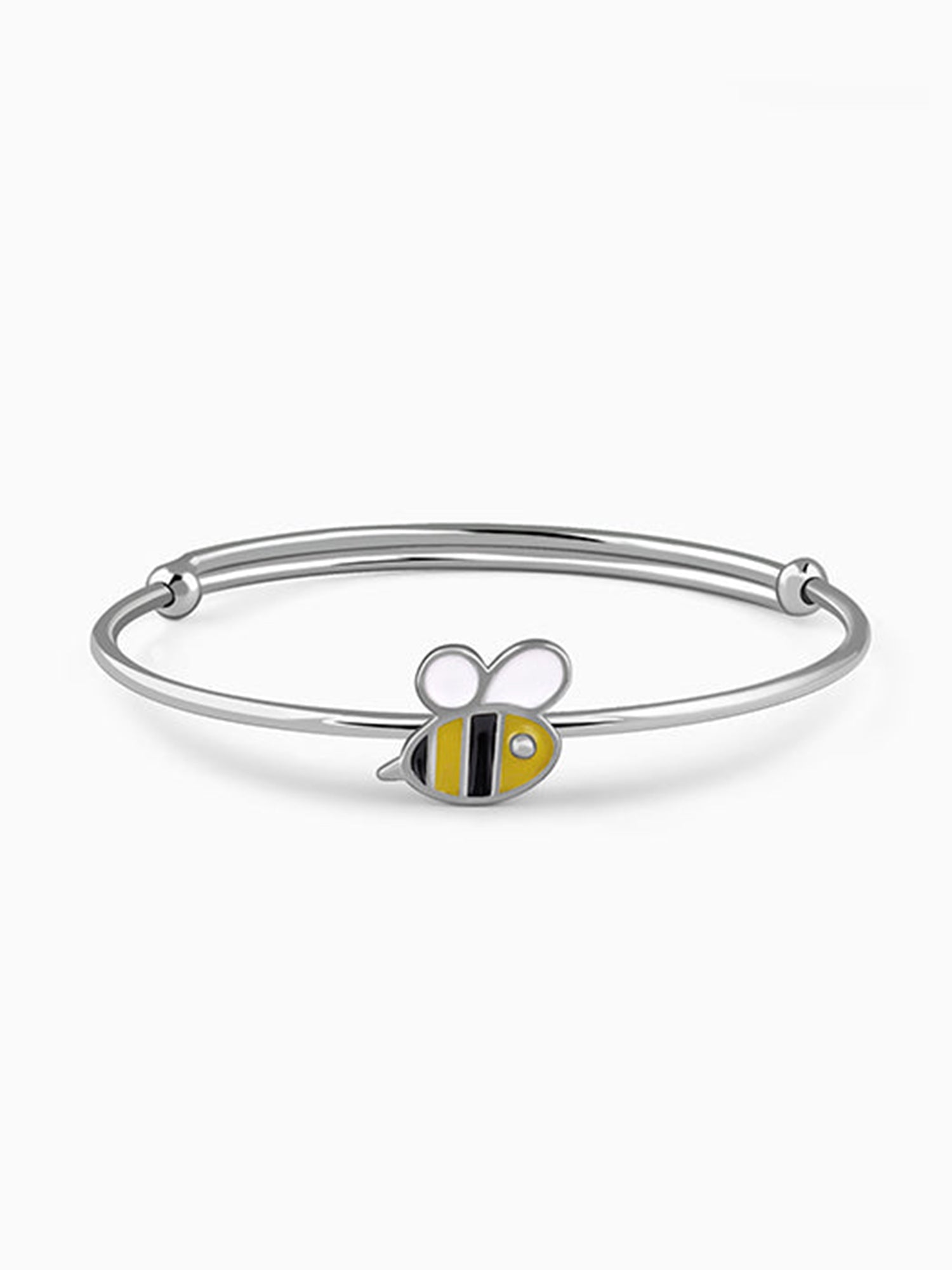 Silver Honey Pop Kids Bangle Bracelet