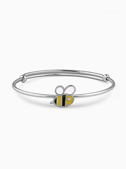 Silver Honey Pop Kids Bangle Bracelet