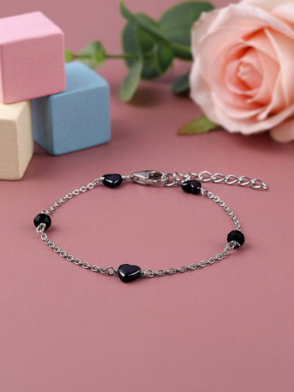 Silver Sweet Beads Kids Bracelet (2 - 8 Years)