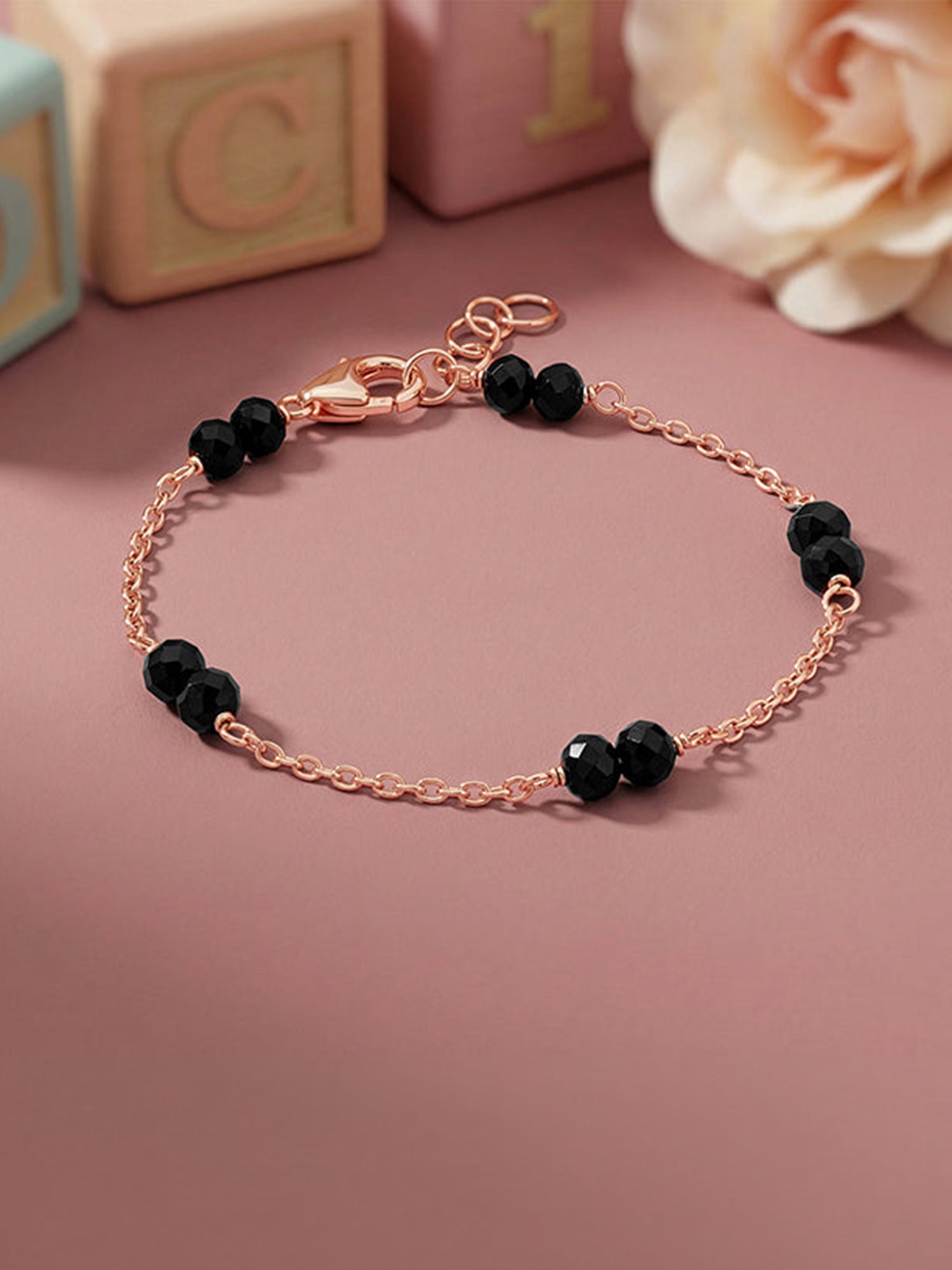 Rose Gold Starry Dot Kids Bracelet (0 - 2 Years)