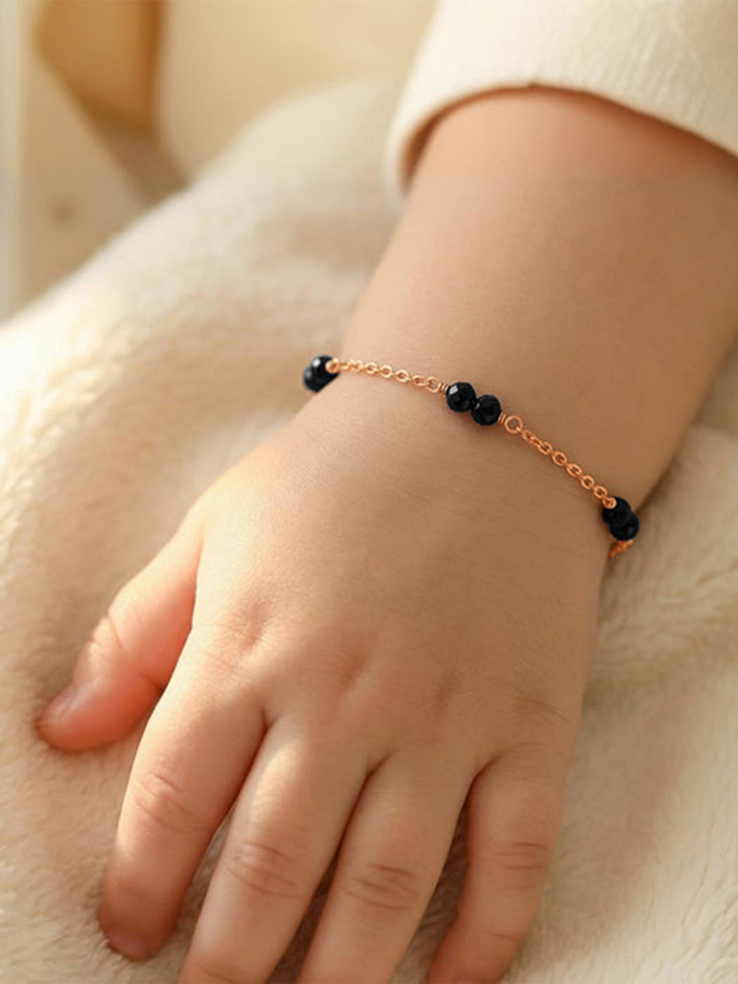 Rose Gold Starry Dot Kids Bracelet (0 - 2 Years)