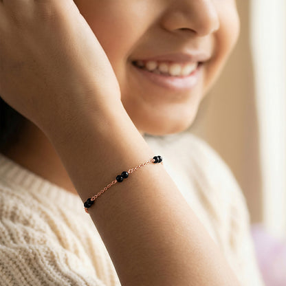 Rose Gold Starry Dot Kids Bracelet (2 - 8 Years)