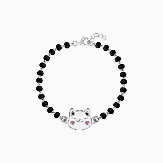 Silver Midnight Meow Kids Bracelet (0 - 2 Years)