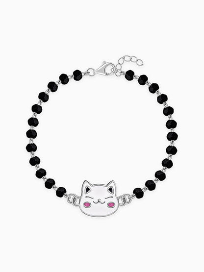 Silver Midnight Meow Kids Bracelet (0 - 2 Years)