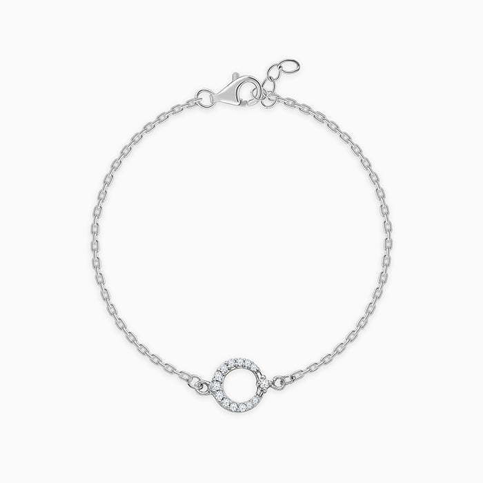 Silver Sparkle Halo Kids Bracelet (0 - 2 Years)