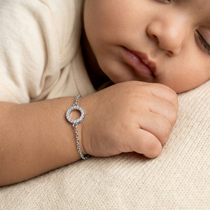 Silver Sparkle Halo Kids Bracelet (0 - 2 Years)