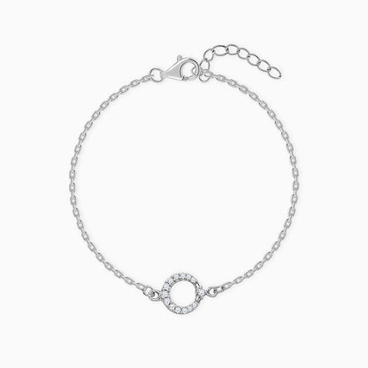 Silver Shiny Halo Kids Bracelet