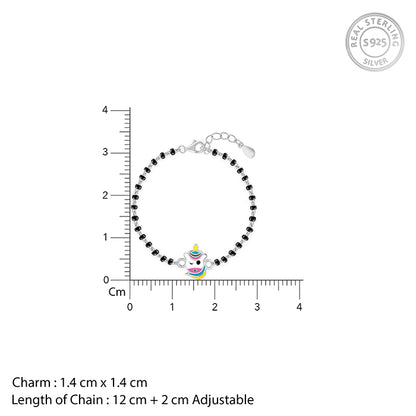 Silver Unicorn Winks Bracelet Rakhi (0 - 2 Years)