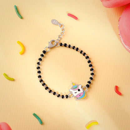 Silver Unicorn Winks Bracelet Rakhi (0 - 2 Years)