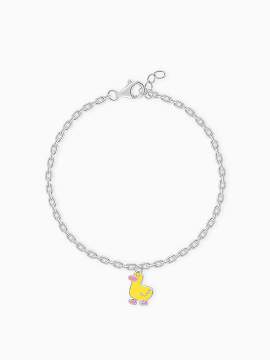 Silver Duckling Kids Bracelet
