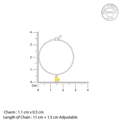 Silver Duckling Kids Bracelet (0 - 2 Years)
