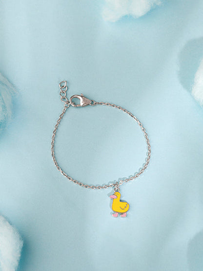Silver Duckling Kids Bracelet