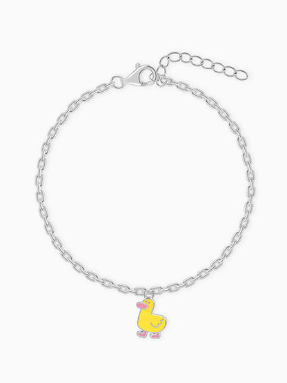 Silver Duckling Kids Bracelet
