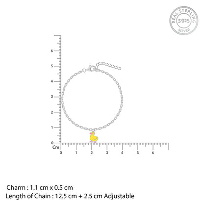 Silver Duckling Kids Bracelet (2 - 8 Years)