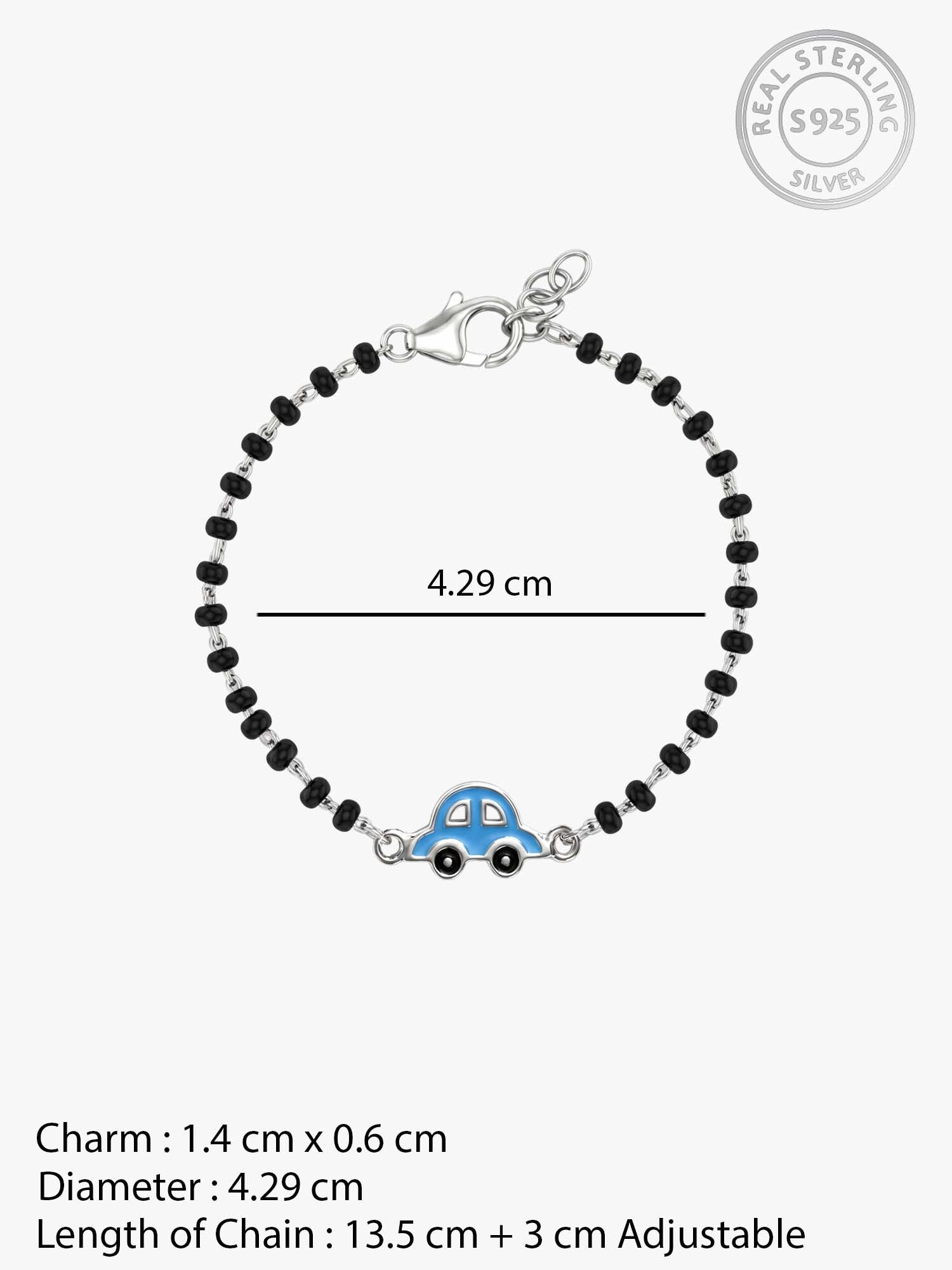 Silver Lil' Racer Kids Bracelet
