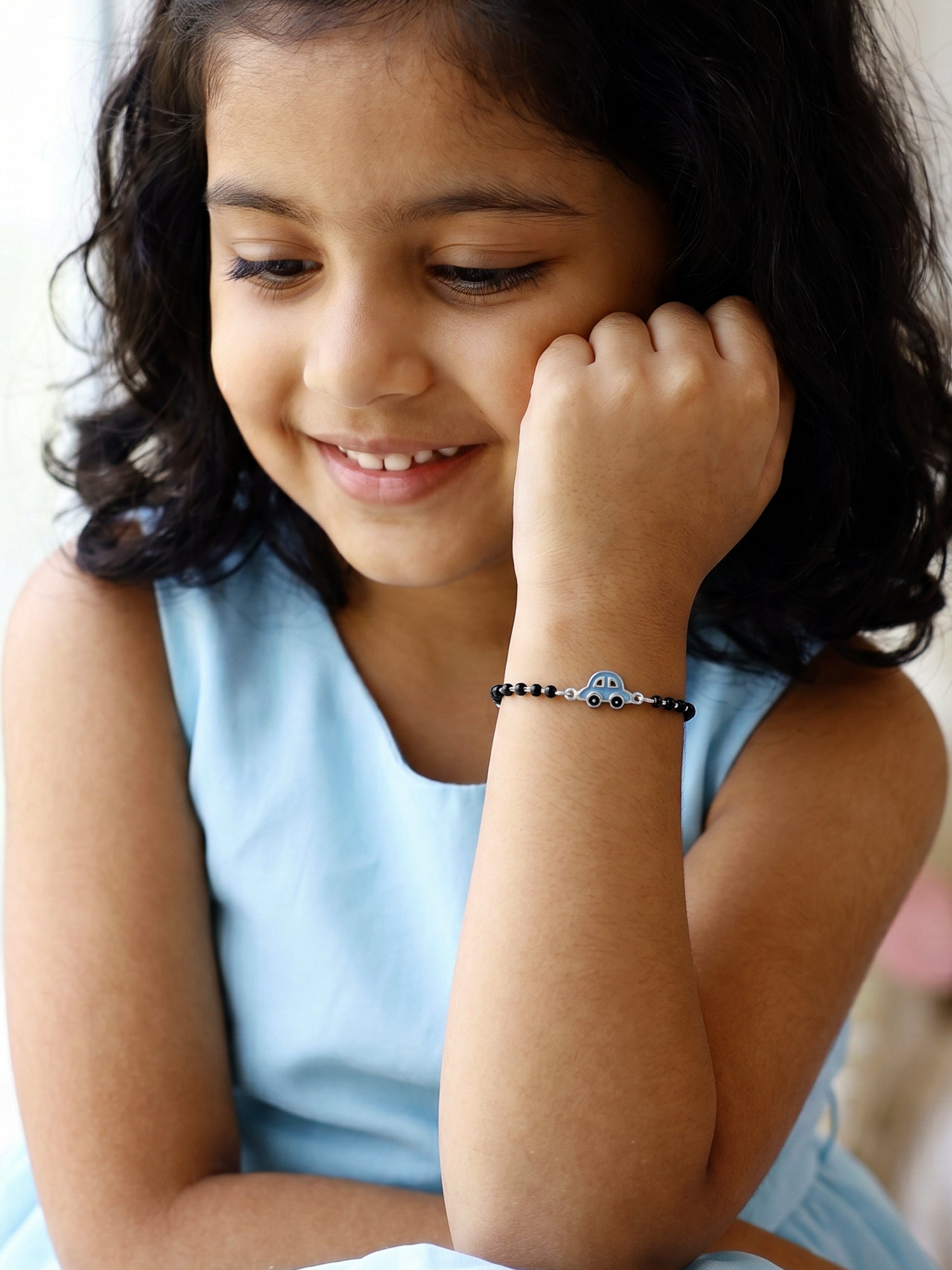 Silver Lil' Racer Kids Bracelet