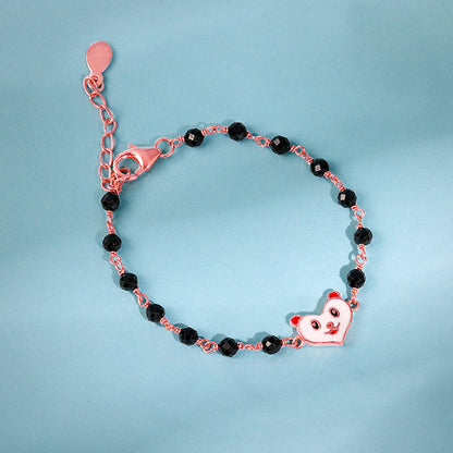 Rose Gold Cute Nazariya Boo Kids Bracelet (2 - 8Years)