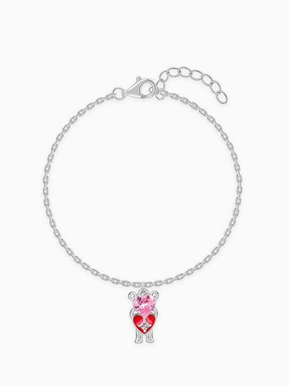 Silver Love Her Kids Bracelet