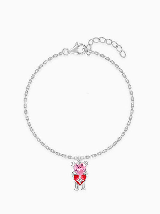 Silver Love Her Kids Bracelet