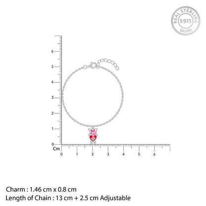 Silver Love Her Kids Bracelet (2 - 8 Years)