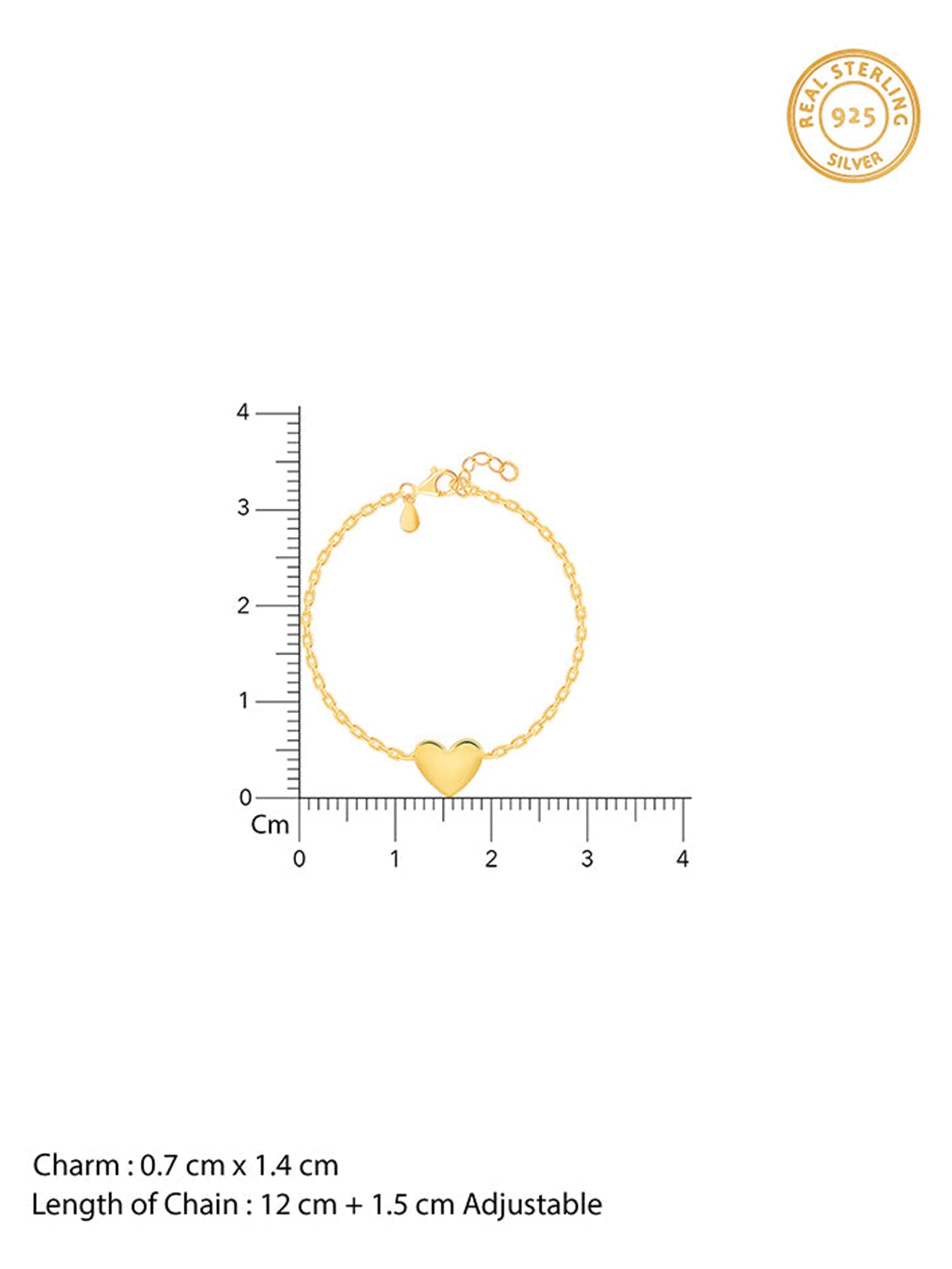 Golden Heartbeat Kids Bracelet