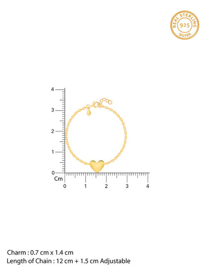 Golden Heartbeat Kids Bracelet