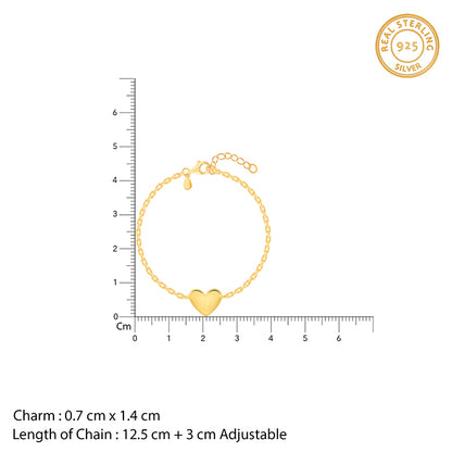 Golden Heartbeat Kids Bracelet (2 - 8 Years)