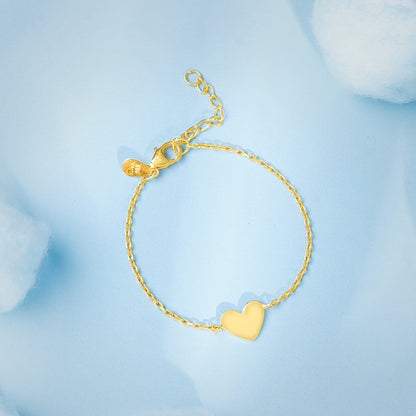 Golden Heartbeat Kids Bracelet (2 - 8 Years)