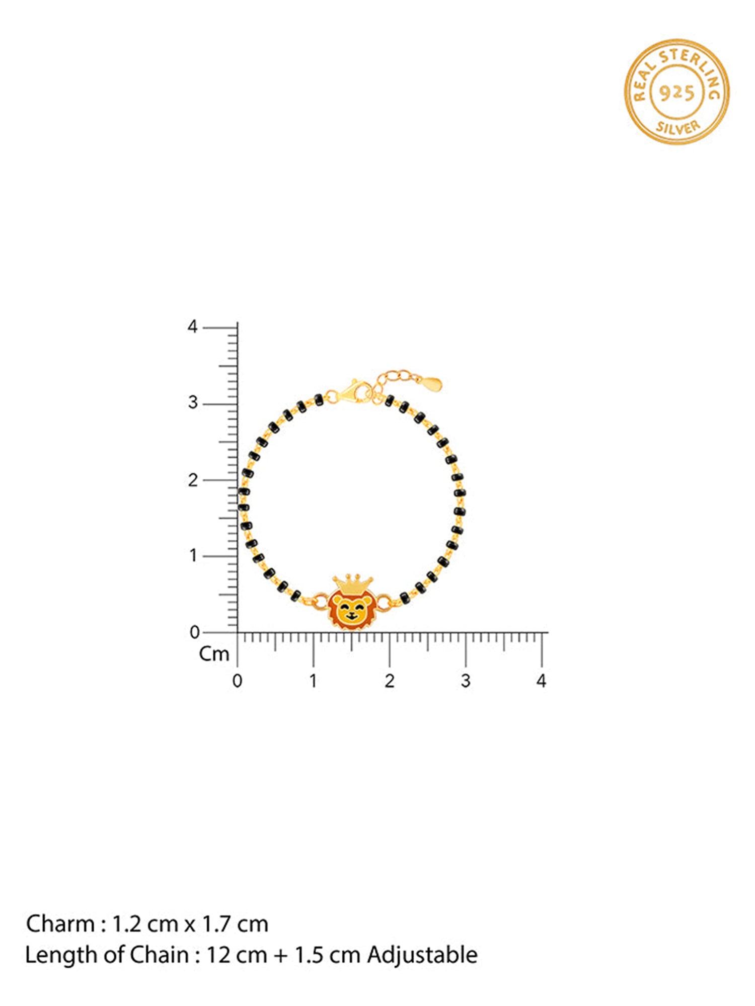 Golden Cub Bracelet Rakhi (0 - 2 Years)