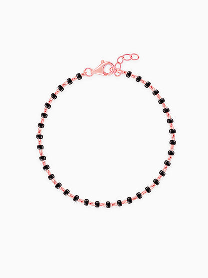 Rose Gold Minimal Nazar Kids Bracelet (0 - 2 Years)