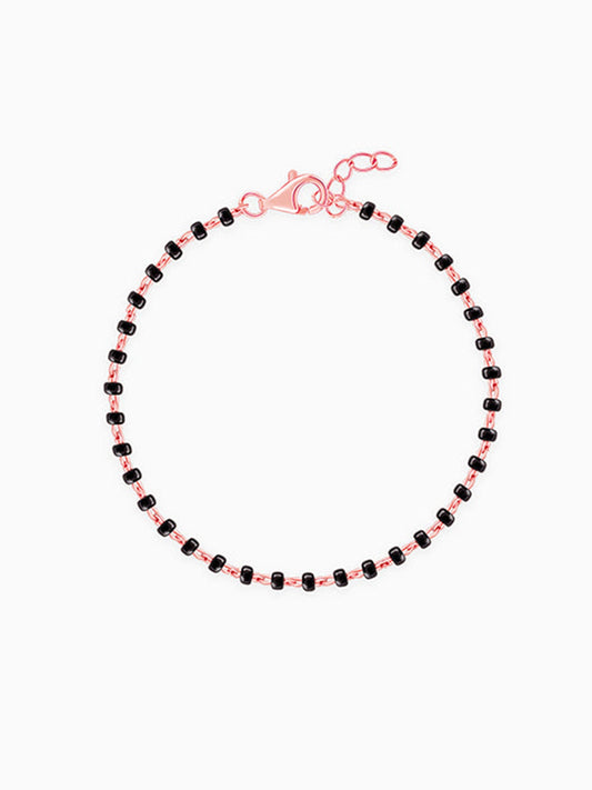 Rose Gold Minimal Nazar Kids Bracelet (0 - 2 Years)