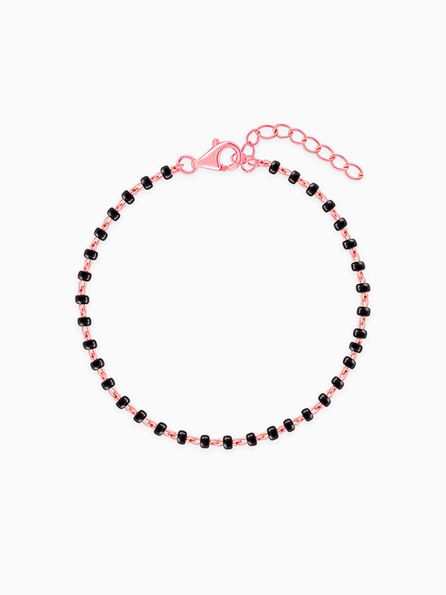 Rose Gold Minimal Nazar Kids Bracelet (2 - 8 Years)