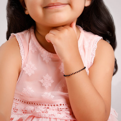 Rose Gold Minimal Nazar Kids Bracelet (2 - 8 Years)