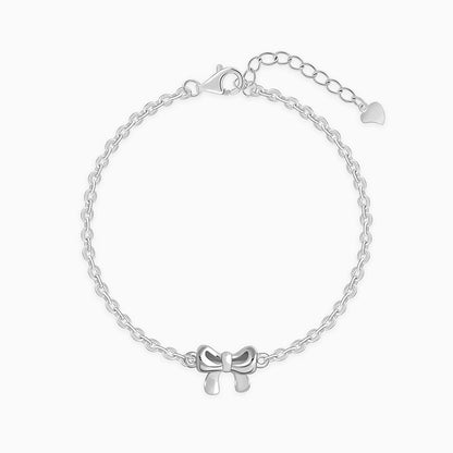 Silver Lil’ Bow Kids Bracelet (2 - 8 Years)