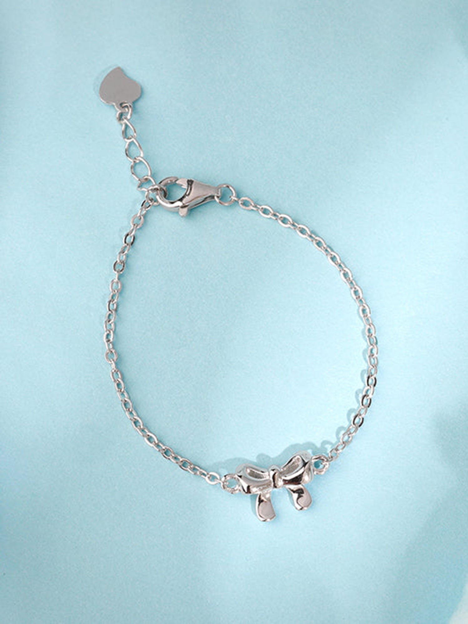 Silver Lil’ Bow Kids Bracelet (2 - 8 Years)