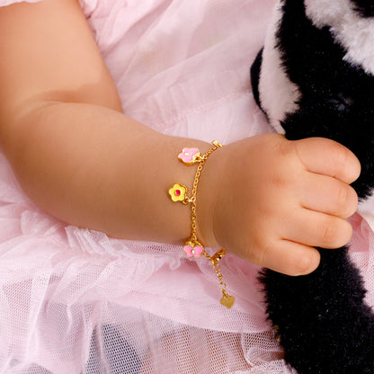 Golden Pookie Floral Kids Bracelet (0 - 2 Years)