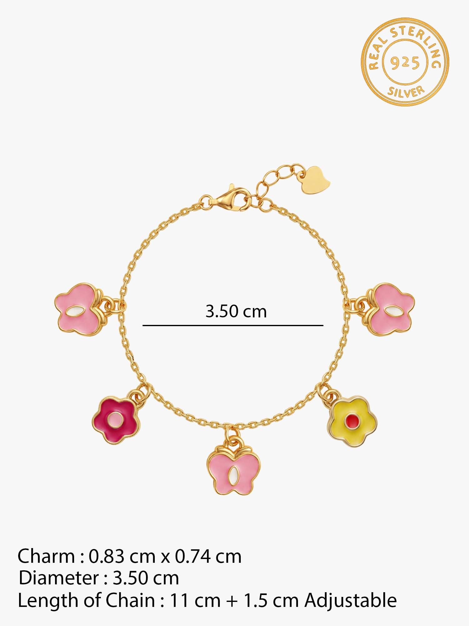 Golden Pookie Floral Kids Bracelet (0 - 2 Years)