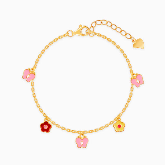 Golden Pookie Floral Kids Bracelet (2 - 8 Years)