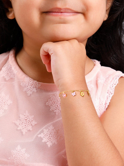 Golden Pookie Floral Kids Bracelet (2 - 8 Years)